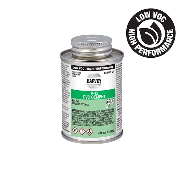 P12 PVC cement, 4 oz